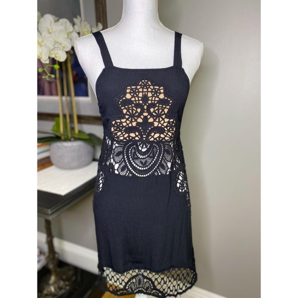 For Love & Lemons Gracey Tank Dress Black S - Picture 5 of 10